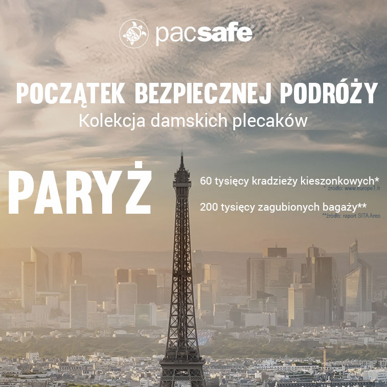 Paryż plecaki damskie 