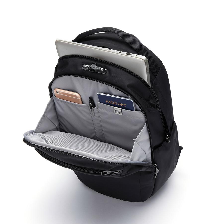 Pacsafe V 26 l anti-theft laptop backpack - jet black