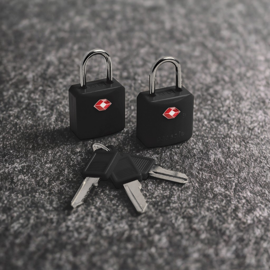 Kłódka bagażowa antykradzieżowa z systemem TSA Pacsafe Prosafe 620 - 2 sz. - czarne
