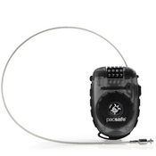 Linka antykradzieżowa do bagażu z kłódką na szyfr Pacsafe RetractaSafe 250