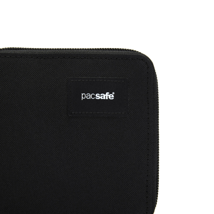 Men's small RFID Pacsafe wallet - jet black