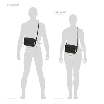 Pacsafe Go anti-theft small city bag - black