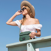 The small urban anti-theft bag Pacsafe Go - green