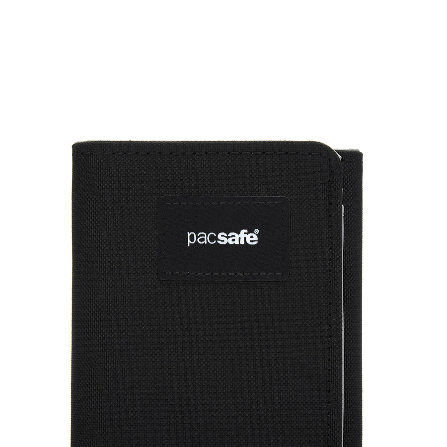 Portfel antykradzieżowy składany RFID Pacsafe - czarny