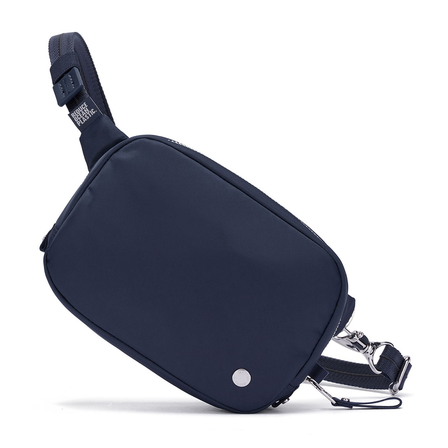 Small 2-in-1 anti-theft women's handbag Pacsafe W - navy