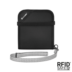 Men's small RFID Pacsafe V100 wallet - black