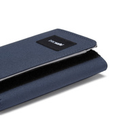 Portfel antykradzieżowy składany RFID Pacsafe - granatowy