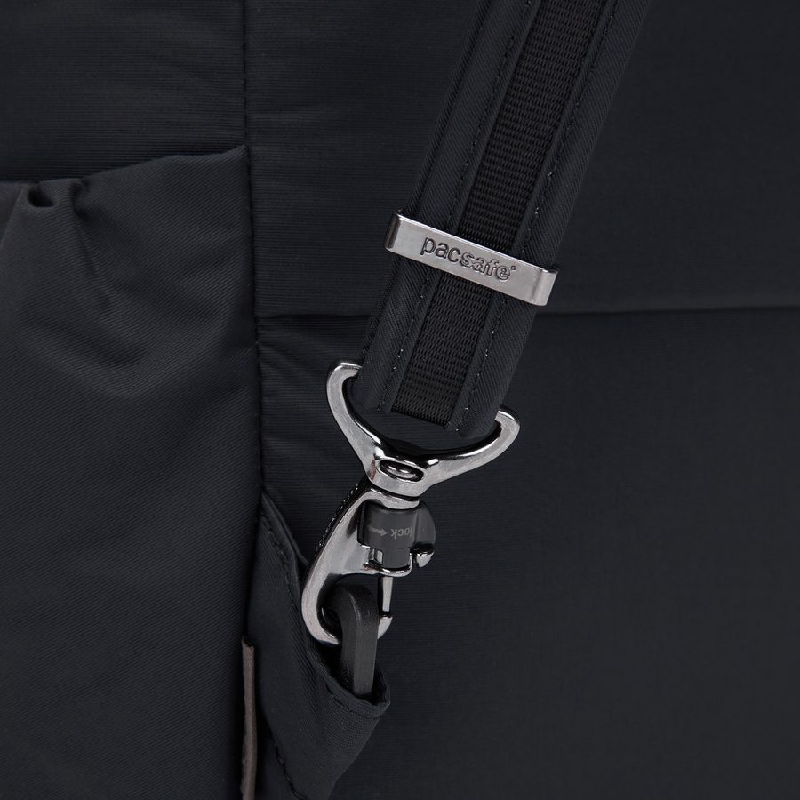 Women's anti-theft backpack Pacsafe Citysafe CX Econyl - black