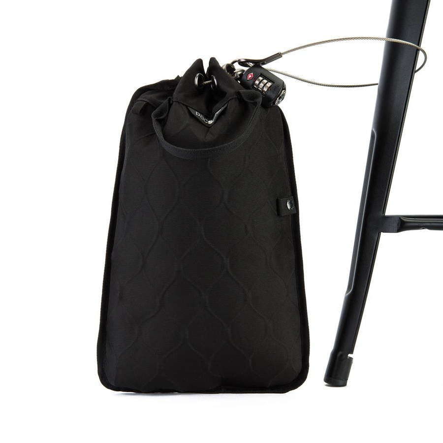 Medium-sized anti-theft travel safe Pacsafe Travelsafe 5l GII - black