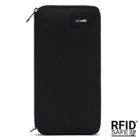 Portfel damski duży RFID Pacsafe - czarny