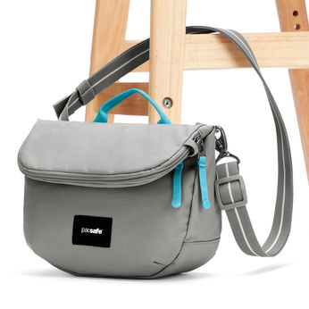 Folding women's anti-theft bag Pacsafe Go - stone