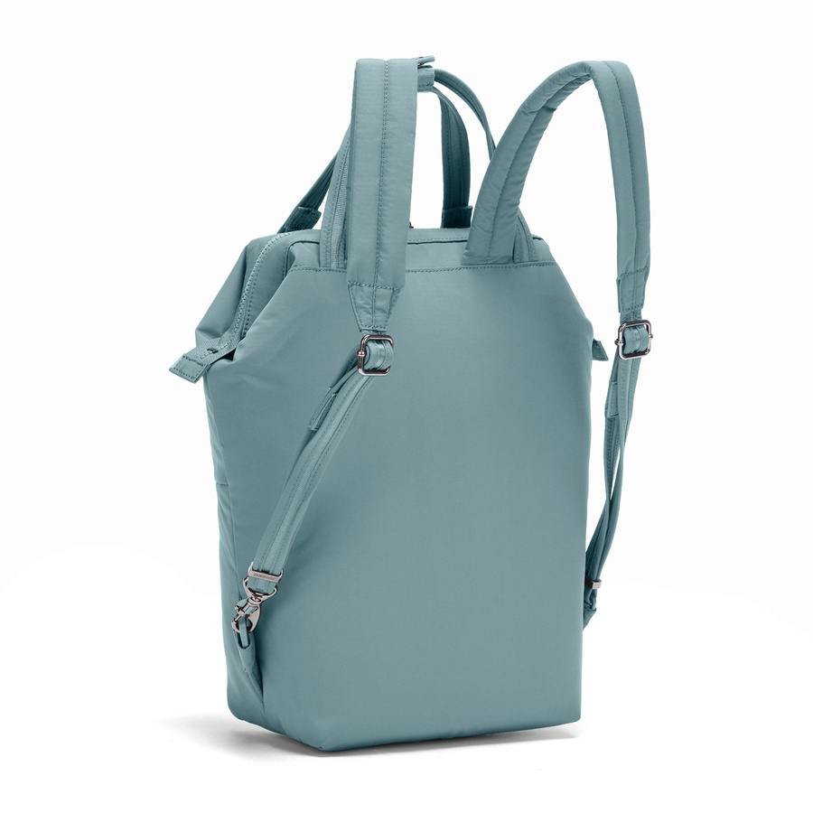 Mini women's anti-theft backpack Pacsafe Citysafe CX Econyl - mint