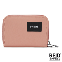 Portfel mały RFID Pacsafe - różowy