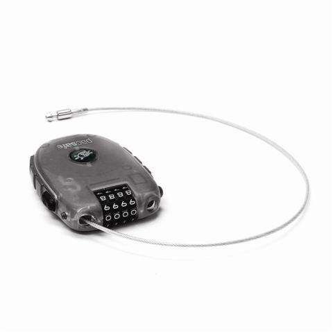 Linka antykradzieżowa do bagażu z kłódką na szyfr Pacsafe RetractaSafe 250