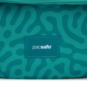 Folding women's anti-theft bag Pacsafe Go - turquoise