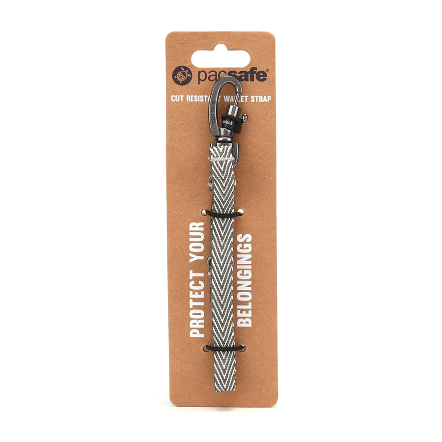 Anti-theft strap for Pacsafe wallet - Grey