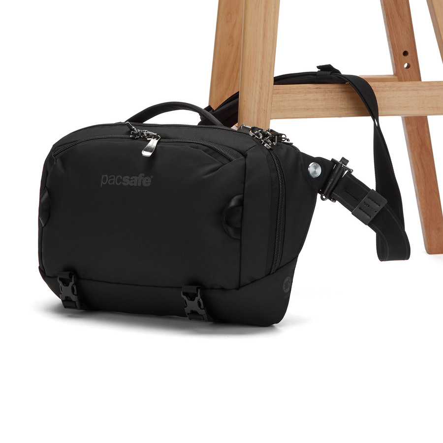Pacsafe® EXP 12" anti theft sling crossbody - jet black