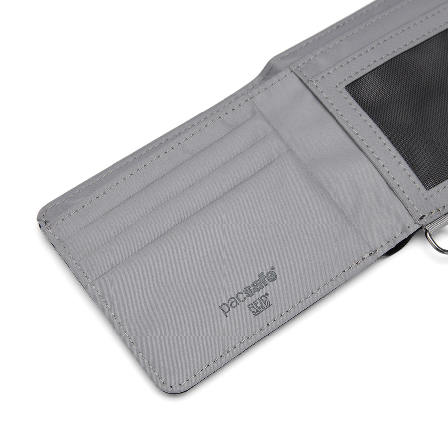Pacsafe® RFIDsafe™ RFID blocking bifold wallet - jet black