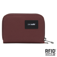 Portfel mały RFID Pacsafe - bordowy