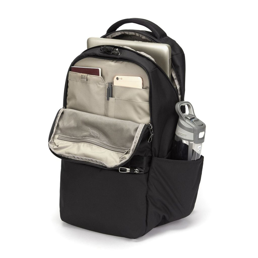 Anti-theft urban backpack Pacsafe Metrosafe X 25 l - black