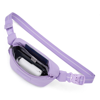 Pacsafe Go anti-theft hip pack - lavender