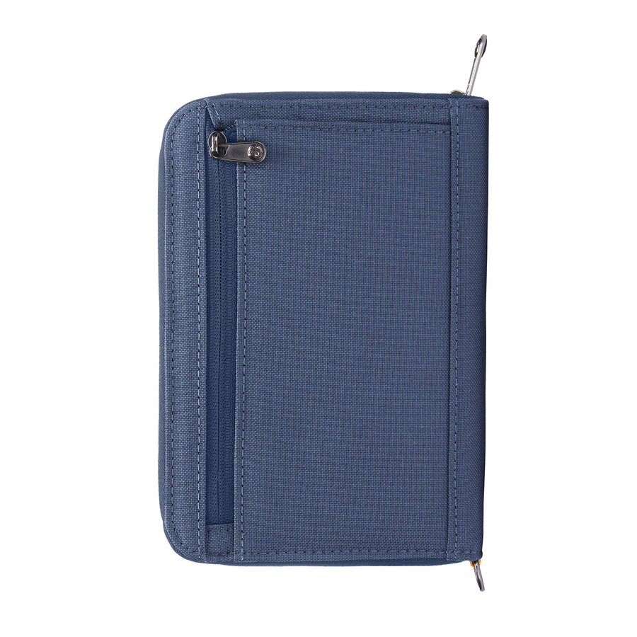 Men's large RFID wallet Pacsafe - coastal blue