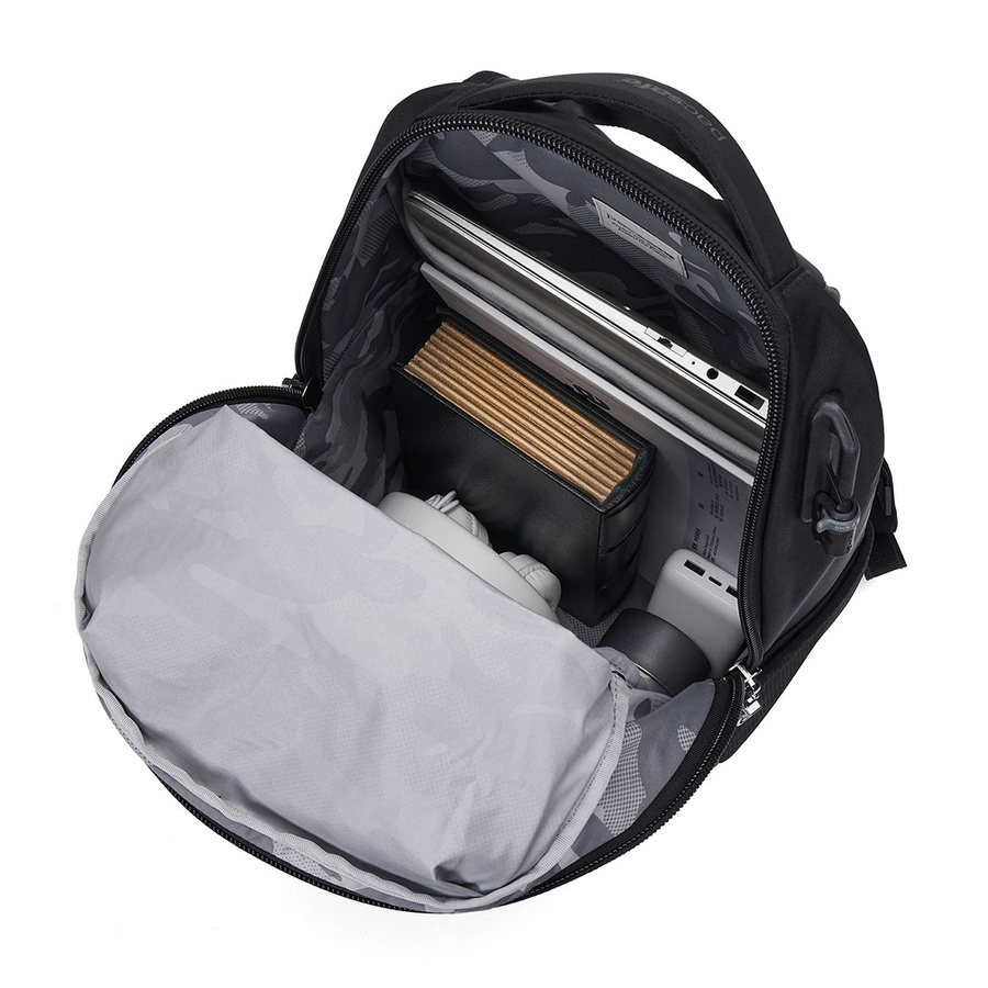 Anti-theft tourist backpack Pacsafe EXP28 - black