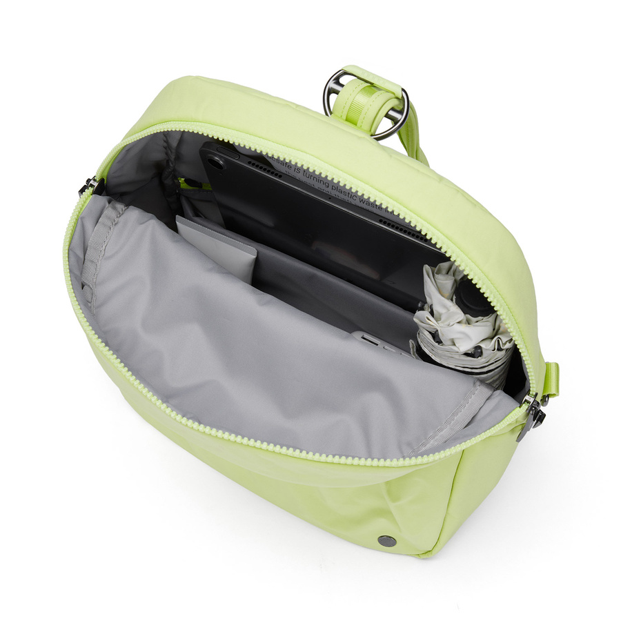 Plecak / Torebka 2w1 antykradzieżowa Pacsafe CX - limonka