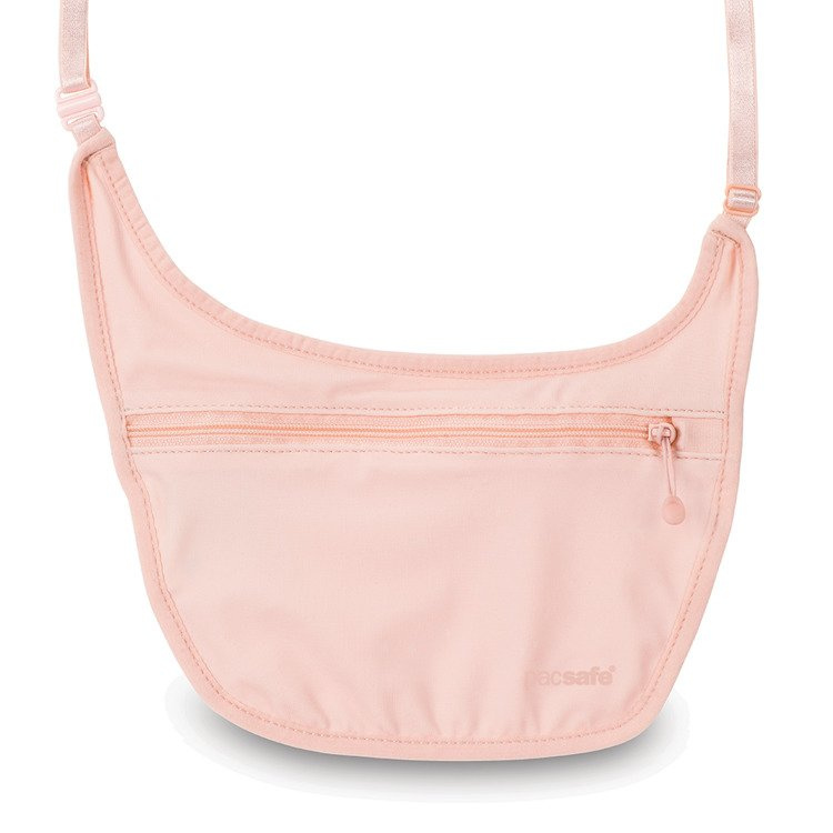 Discreet, anti-theft under-clothing wallet Pacsafe Coversafe S80 - pink