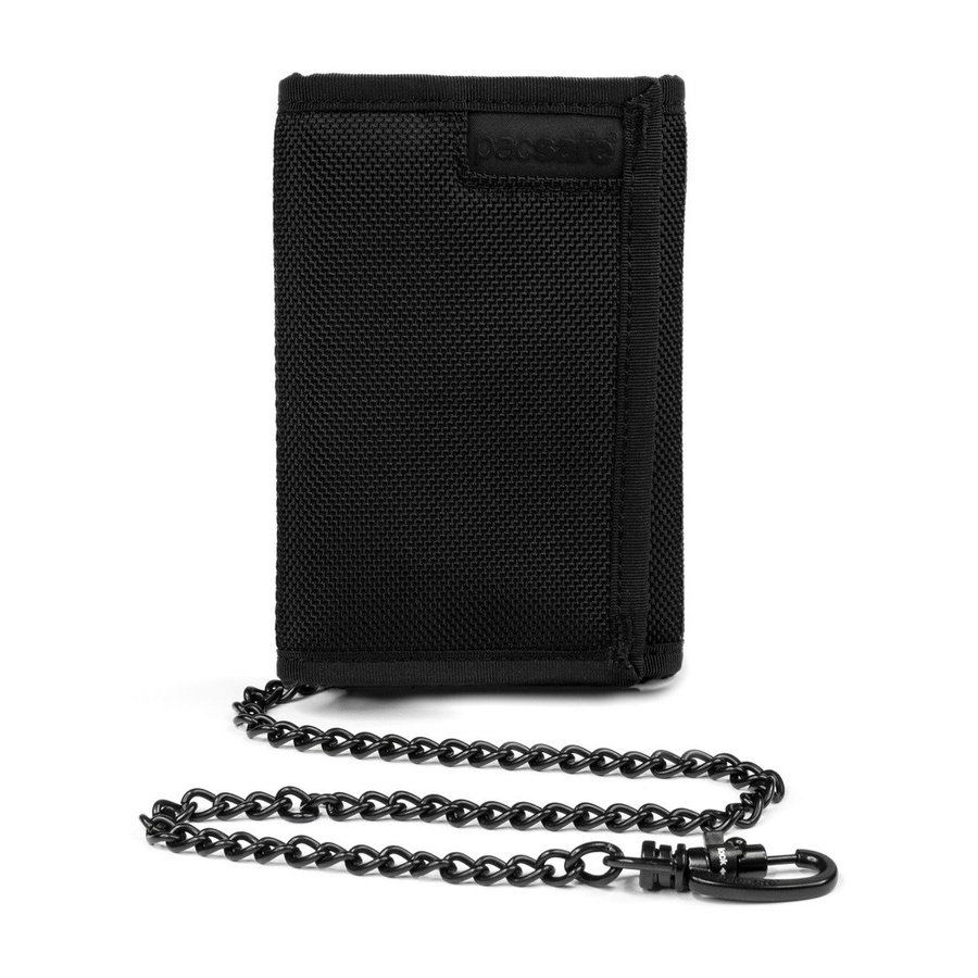 Portfel antykradzieżowy mały RFID Pacsafe Z50 - czarny