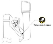 Pasek ze schowkiem antykradzieżowa tajna kieszeń na pieniądze Pacsafe CashSafe - czarna