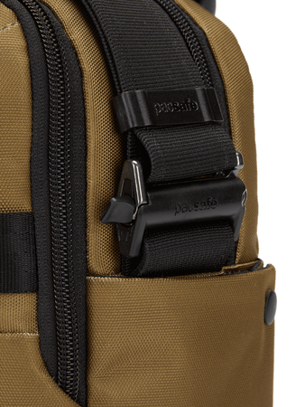 Medium anti-theft shoulder bag messenger Pacsafe Metrosafe X 6L - brown
