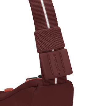 Anti-theft urban Pacsafe Go Lunar bag - burgundy
