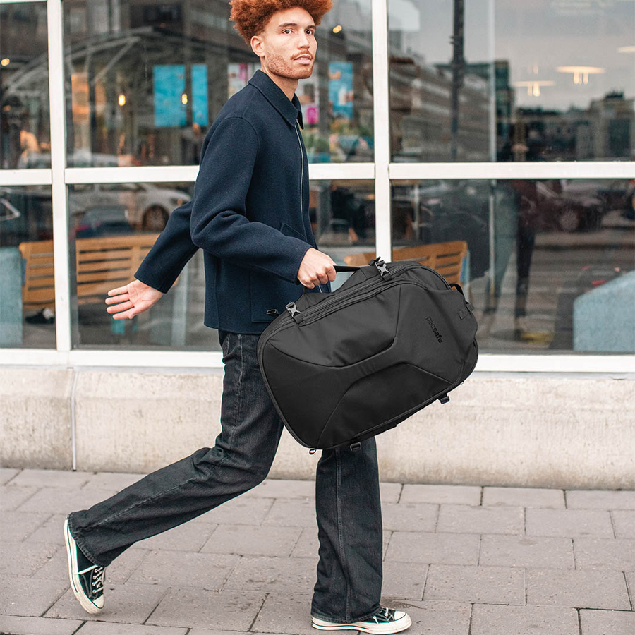 Anti-theft travel backpack Pacsafe EXP45 - black