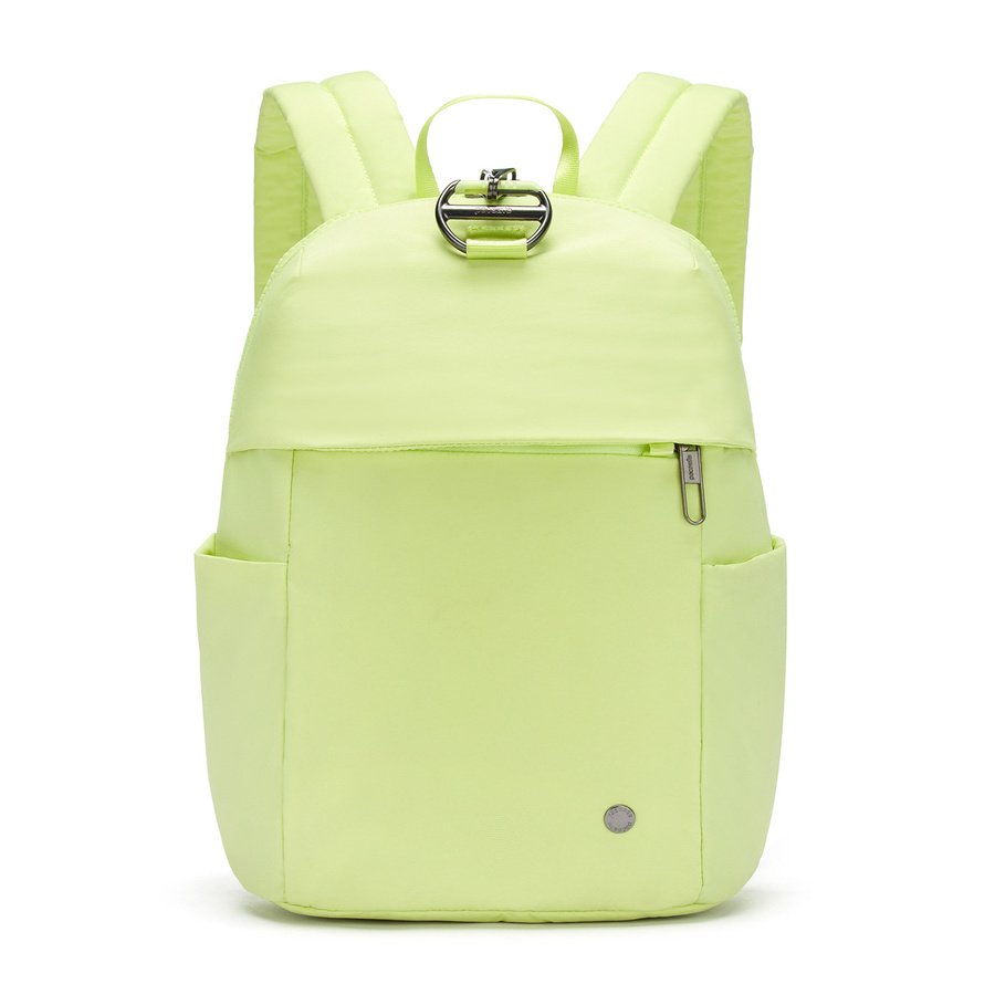 Plecak mini damski antykradzieżowy 8L Pacsafe CX - limonka