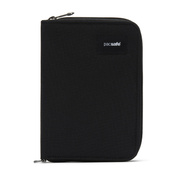 Pacsafe men's large RFID wallet - jet black - display