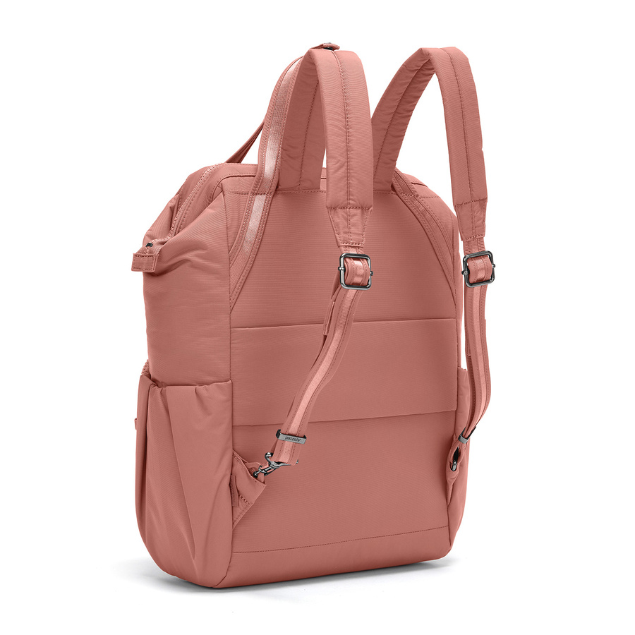 Women's anti-theft backpack Pacsafe Citysafe CX Econyl - pink