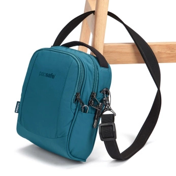 Anti-theft shoulder bag Pacsafe LS100 - turquoise