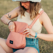 Rozkładana torebka damska antykradzieżowa Pacsafe Go - różowa