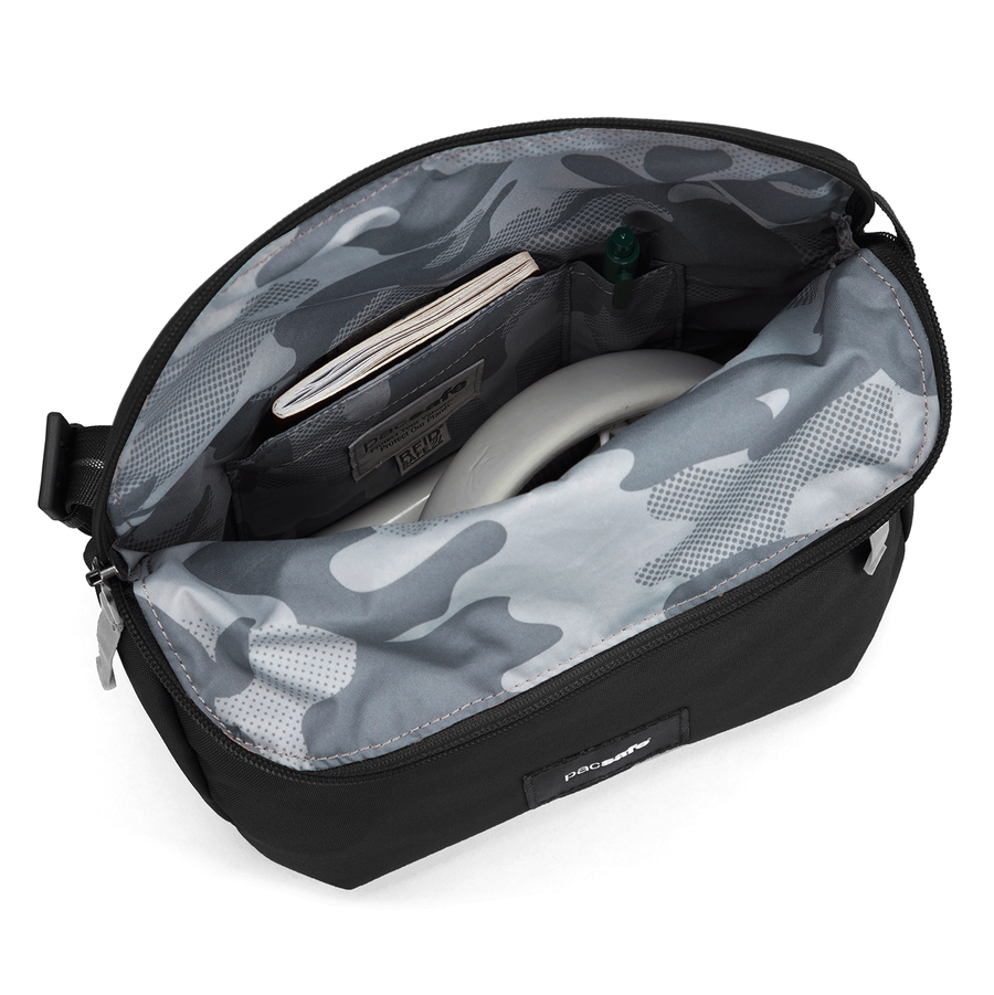 Folding women's anti-theft bag Pacsafe Go - black