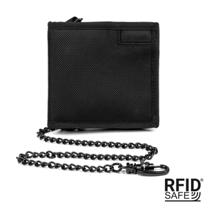 Men's small RFID Pacsafe Z100 wallet - black