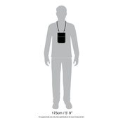 Paszportówka antykradzieżowa na szyję Pacsafe Coversafe X75 - czarna