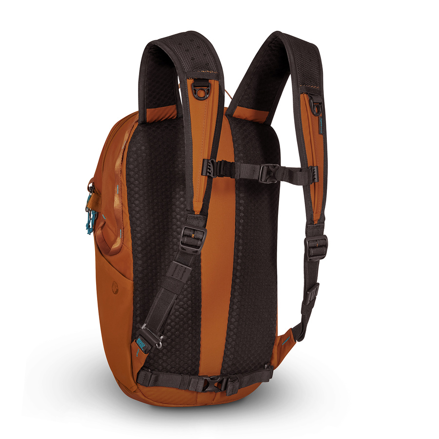 Plecak miejski antykradzieżowy 18l Pacsafe ECO Econyl® - pomarańczowy