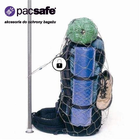 Siatka antykradzieżowa do zabezpieczenia bagażu - plecaka lub walizki - Pacsafe 120 l (L)