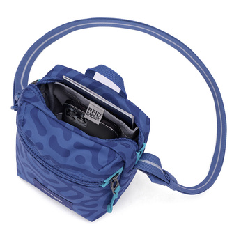 City anti-theft shoulder bag Pacsafe Go - cerulean blue