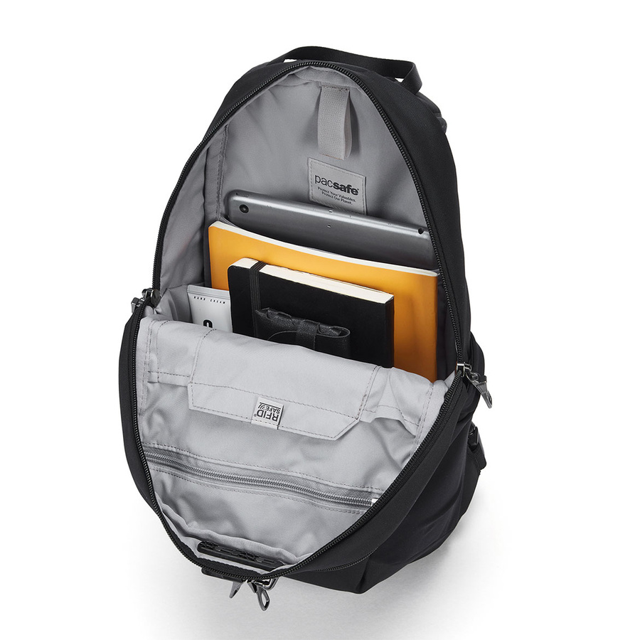 Anti-Theft Tech Backpack Vibe 12l - black