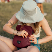 Rozkładana torebka damska antykradzieżowa Pacsafe Go - bordowa