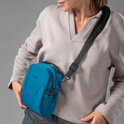 Anti-theft shoulder bag Pacsafe LS100 - turquoise