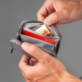 Portfel na karty RFID Pacsafe - szary