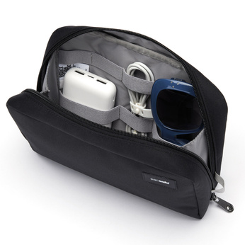 Organizer podróżny z recyklingu Pacsafe RFIDsafe - czarny